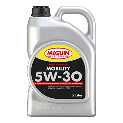 Abbildung von Meguin Megol Mobility SAE 5W 30 5 L Synthesetechnologie Motoröl Art. Nr.: 3182