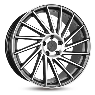 Abbildung von KESKIN 5 loch 19Zoll 120mm Alufelge KT17 Hurricane palladium Front poliert KT178519512035PFP Felge