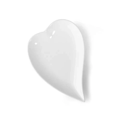 Abbildung von Holst Porzellan HP 018 Herzteller/Herzplatte modern 18 cm weiß, x 12 2 cm, Stück