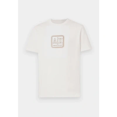 Abbildung von Armani Exchange Men&#039;s Spray Paint Ax Logo Tee T Shirt, Off White, Medium