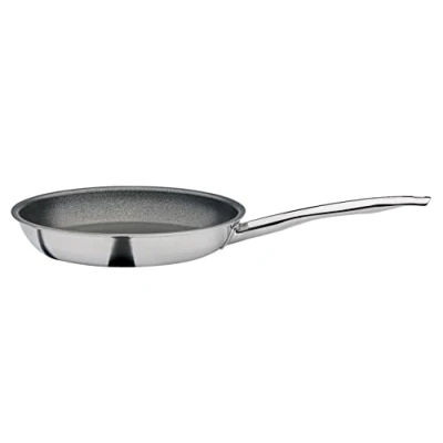 Abbildung von Spring Vulcano Intense Pro Bratpfanne Ø20cm, 3,4 cm Antihaftbeschichtet mit Schweizer Bergkristallen kratzfest, für Edelstahl Kochutensilien geeignet alle Herdarten