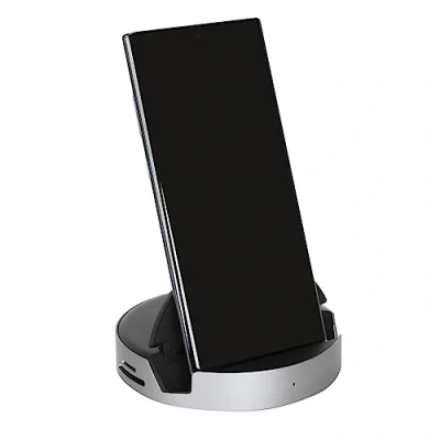 Abbildung von Targus AWU420GL Universal USB C Telefon Dock, kompatibel mit den meisten DP Alt Mode Telefonen, z.B. Samsung Galaxy S10/S20/Note 10/20, DeX Modus, Android One UI und Windows, schwarz