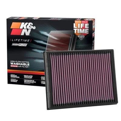 Abbildung von K&amp;N 33 3086 Motorluftfilter: Hochleistung, Prämie, Abwaschbar, Ersatzfilter,Erhöhte Leistung, 2015 2019 (Everest, Ranger, Ranger Raptor)