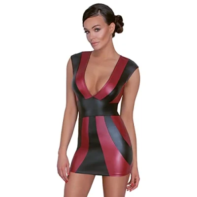Abbildung von Kleid im 2 farbigen Mattlook