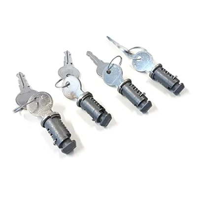 Abbildung von Volkswagen 6Q0071734 Schloss Satz Schlösser Schlüssel Grundträger Dachgepäckträger, 4 Stück