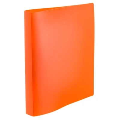 Abbildung von HERMA Ringbücher A4 Neon Orange Transluzent Set, 3 Stück, schmal, 2 Ringe, 25 mm breit, Ringordner aus Kunststoff mit Niederhalter für Kinder, Jungen und Mädchen