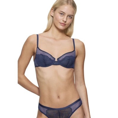 Abbildung von Triumph Delightful Spotlight Bügel BH, Damen, Größe: 70F, Dark blue
