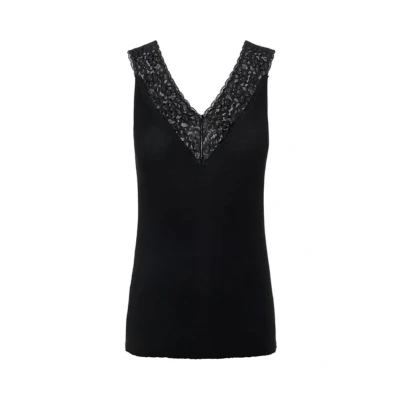 Abbildung von Pieces Top, Damen, Größe: XS, Black