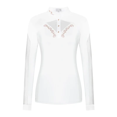 Abbildung von Fair Play Turniershirt Cathrine Rosegold Weiß 36