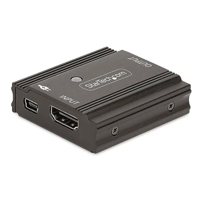 Abbildung von StarTech.com 10m 8K 60Hz HDMI Verstärker, Aktive 2.1 Verlängerung und Video Signalverstärker bis zu 60Hz/4K 144Hz, Kompakter Kabel Extender/Booster, Repeater (33FT BOOSTER)