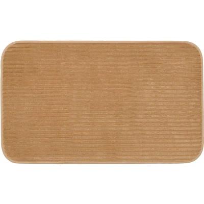Abbildung von Gözze Rutschfester Weicher Badeteppich, 100% Polyester, 70 x 120 cm Sand