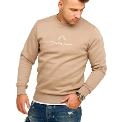 Abbildung von JACK &amp; JONES Infinity Herren Sweatshirt Austin Pullover Sweater (DE/NL/SE/PL, Alphanumerisch, L, Regular, Dune)