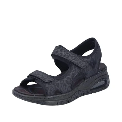 Abbildung von Rieker Damen 67666 Trekkingsandalen, Schwarz, 36 EU