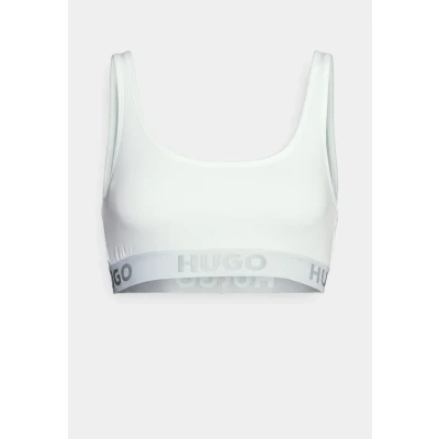 Abbildung von HUGO Bralette Sporty LOGO Bustier, Damen, Größe: XS, White