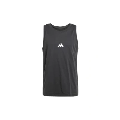 Abbildung von adidas Herren Essentials SMALL Logo Single Jersey Tank TOP, Black/White, XS