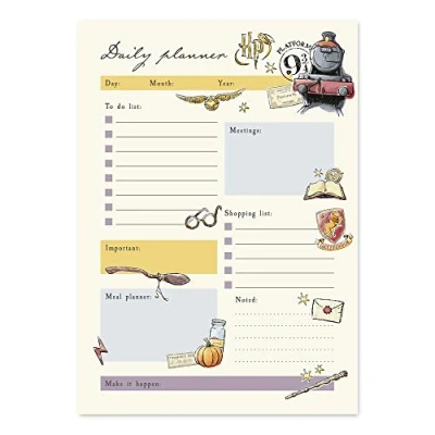 Abbildung von Grupo Erik Tagesplaner Block A5 Terminplaner Harry Potter Kalender Planer Tischkalender ohne datum