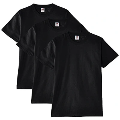Abbildung von Fruit of the Loom Heavy Cotton T [3er schwarz, 2XL] Shirt Kurzarm