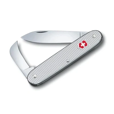 Abbildung von Victorinox Schweizer Taschenmesser, Swiss Army 2 Alox, Multitool, Knife mit Funktionen, Klinge, Hakenklinge
