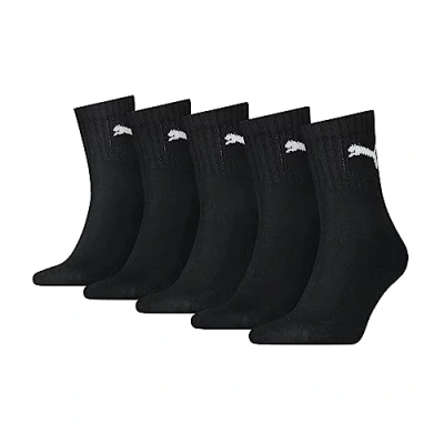 Abbildung von Puma Unisex Short Crew (5 Pack) Socks, Schwarz, 47 49 EU
