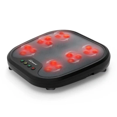 Abbildung von Snailax Shiatsu Fußmassagegerät mit Wärmefunktion, Fußwärmer 18 Knetmassageköpfen, Massagegeräte für alle Fußgrößen, elektrisches zur Entspannung, Geschenke Männer, Frauen