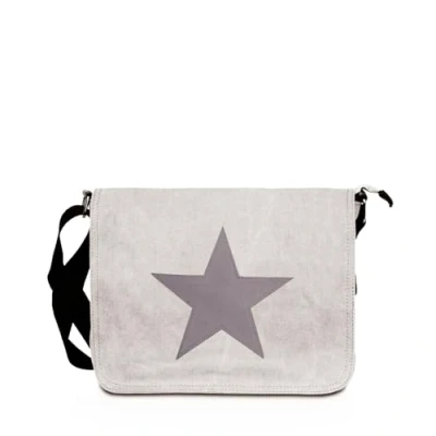 Abbildung von Gloop Damen Handtaschen Tasche Schultertasche Umhängetasche mit aufgenähtem Stern Maße 37 x 27 8 cm (Beige 23108a5)
