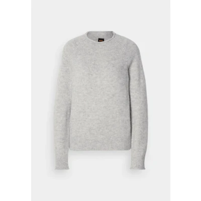 Abbildung von BOSS ORANGE Strickpullover »Fesperanasy Premium Damenmode«, Stehkragen mit Rollkante