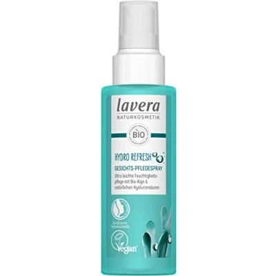 Abbildung von lavera Hydro Refresh Gesichtspflegespray mit Alge und Hyaluronsäure für ein entspanntes Hautgefühl vegan Naturkosmetik 100 ml