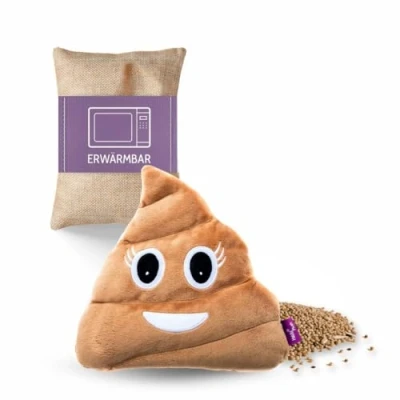 Abbildung von Habibi Plush Premium 1803 Wärmekissen Potty, mit herausnehmbarem Körnerkissen zum Erwärmen in der Mikrowelle/Backofen