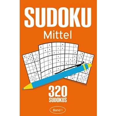 Abbildung von Sudoku Mittel: Buch mit 320 Mittel bis Mittelschweren Rätseln für Erwachsene