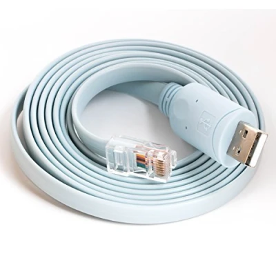 Abbildung von PL2303ra Konsolen Rollover Kabel USB RS232 auf RJ45 Cab Router Konsole für Cisco Huawei etc. (blau pl2303ra)