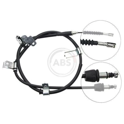 Abbildung von A.B.S. K16497 Handbremsseil 1520 Scheibenbremse für Links /Rechtslenker KIA: Picanto I