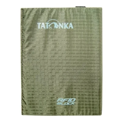 Abbildung von Tatonka Kartenhülle Card Holder 12 RFID B Kreditkarten Etui mit Blockierung TÜV geprüft bietet Platz für Bankkarten 12,5 x 9 1 cm oliv grün