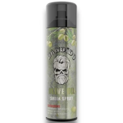 Abbildung von Bandido Olive Oil Hair Spray Sheen 500ml Oliven Öl Glanz für Damen und Herren