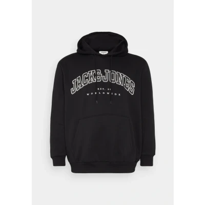 Abbildung von Jack &amp; Jones Jjecaleb Varsity HOOD Sweatshirt, Herren, Größe: 3XL, Black