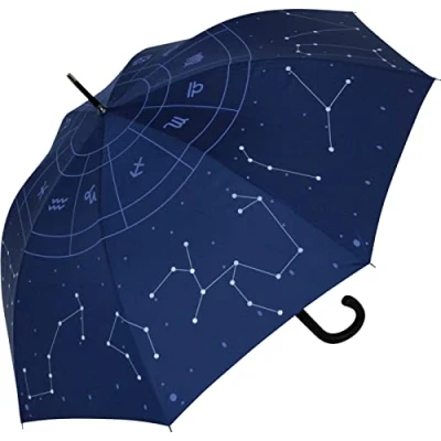 Abbildung von iX brella Reflex Regenschirm Star Sign mit reflektierenden Sternbildern Stockschirm Automatik