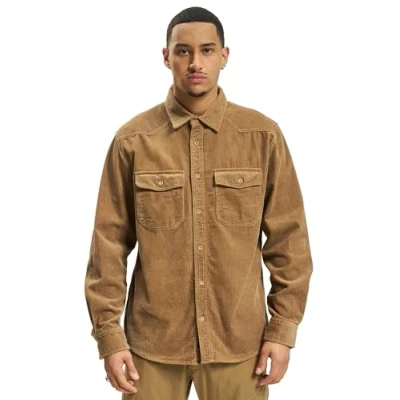 Abbildung von Brandit LONG Sleeve Hemd, Herren, Größe: Medium, Camel