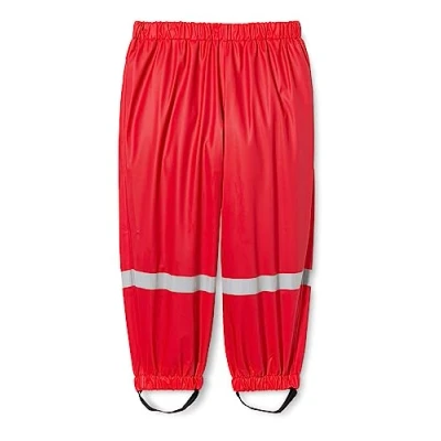 Abbildung von Playshoes Baby Unisex Fleece Halbhose Regenhose, Rot (Rot 8), 92