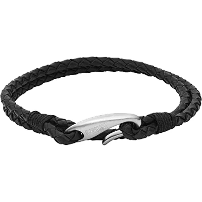 Abbildung von Skagen Herren Edelstahlarmband HULSTEN, Höhe: 6 mm, Länge: 190 Breite: 3 mit Hakenverschluss