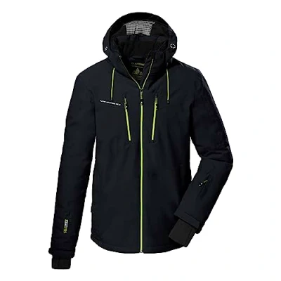 Abbildung von killtec Herren Skijacke/Funktionsjacke mit abzippbarer Kapuze und Schneefang KSW 44 MN SKI JCKT, schwarz, M, 38698 000