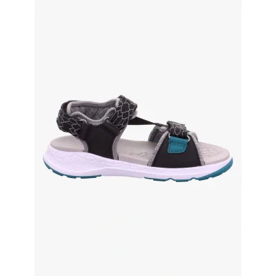 Abbildung von Superfit Criss Cross Kinder Sandalen, Black/Green, Size 28