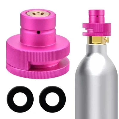 Abbildung von CO2 Quick Adapter Kompatibel Mit Sodastream Duo, Crystal 3.0, Gaia, Art, Terra, E Terra Einbau Ohne BeschäDigung Des Wassersprudlers, FüR 425g Zylinder 60l Trapezgewinde TR214