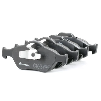 Abbildung von BREMBO P 24 055 Bremsbelagsatz exkl. Verschleißwarnkontakt mit Kolbenclip ohne Zubehör FORD: FIESTA 5 Van, Fusion Estate, 5, MAZDA: 2 Hatchback