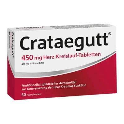 Abbildung von Crataegutt 450 mg Herz Kreislauf Tabletten 50 Pflanzliches Arzneimittel zur Unterstützung der Funktion Weißdorn hochdosiert Stärkung für und