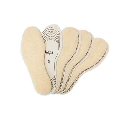 Abbildung von Kaps 4 PAIR PACK Winter WARM WOOL FOR KIDS CUT TO SIZE Schuhsohle/Fußbett für Kinder, Größe: One Size, Beige