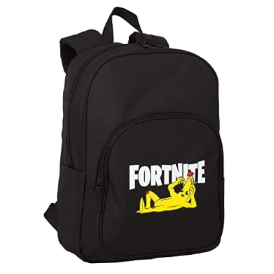 Abbildung von Fortnite Rucksack Crazy Banana Schulranzen Mit Hauptfach und Vordertasche Trolley Anpassbar Laptopfach Gepolsterte Riemen Rückseite 41 x 30,5 12 cm Toybags