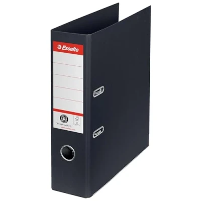 Abbildung von Esselte No.1 Ordner A4, CO2 kompensierter Aktenordner 75 mm Rückenbreite, 100 % recycelbar, schwarz