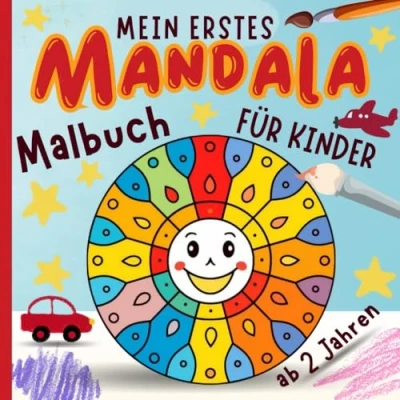 Abbildung von Mein erstes Mandala Malbuch für Kinder ab 2 Jahren: Fördert die Kreativität und Feinmotorik, Ausmalbuch Mädchen Jungen, einfache große Bilder zum Ausmalen