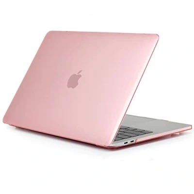 Abbildung von TECOOL Hülle für MacBook Pro 13 Zoll 2017 2022 (M2 M1 A2338/A2289/A2251/A2159/A1989/A1706/A1708), Ultradünne Schutzhülle Hartschale Case, Kristallfuchsia