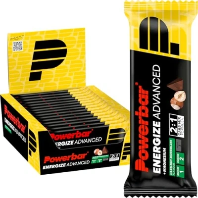 Abbildung von Powerbar Energize Advanced Hazelnut Chocolate 15x55g High Carb Energieriegel Magnesium&amp;Natrium