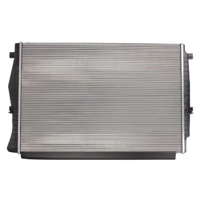Abbildung von VALEO 735559 Kühler, Motorkühlung Aluminium 650 448 24 Kühlrippen mechanisch gefügt VOLKSWAGEN: Passat B8 Variant, Tiguan Allspace, Golf 7